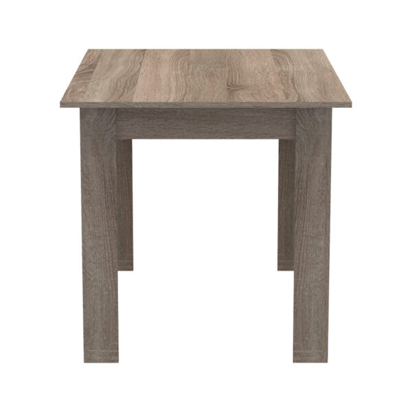 Τραπεζαρία Manka-Parker pakoworld σετ 5τεμ mdf σε μαύρη-sonoma truffle απόχρωση 110x80x77εκ – 200-001161