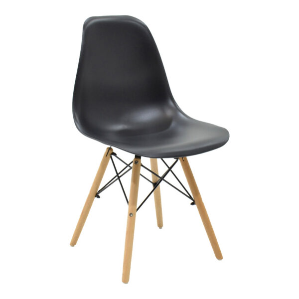 Τραπεζαρία Cuba-Julita pakoworld σετ 5τεμ MDF sonoma-μαύρο-φυσικό 120x70x76εκ – 200-001194