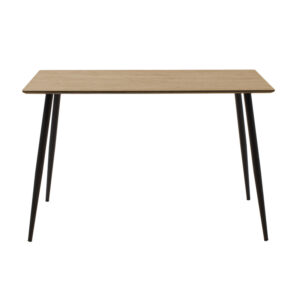Τραπεζαρία Cuba-Julita pakoworld σετ 5τεμ MDF sonoma-μαύρο-φυσικό 120x70x76εκ – 200-001194