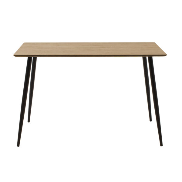 Τραπεζαρία Cuba-Julita pakoworld σετ 5τεμ MDF sonoma-μαύρο-φυσικό 120x70x76εκ – 200-001194