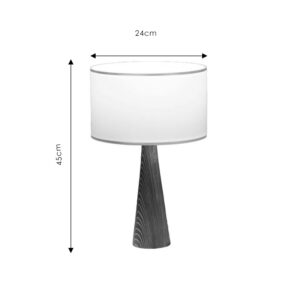 Επιτραπέζιο φωτιστικό Kalito pakoworld ivory-καφέ Φ24×45εκ – 202-000112