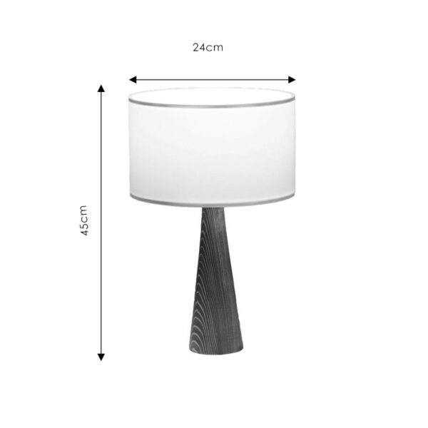Επιτραπέζιο φωτιστικό Kalito pakoworld ivory-καφέ Φ24×45εκ – 202-000112