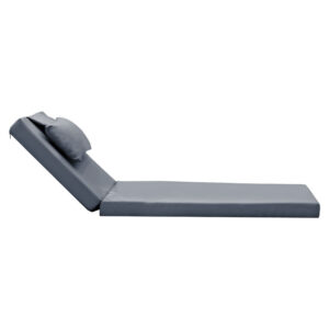 Μαξιλάρι ξαπλώστρας Sunset pakoworld ύφασμα γκρι 60x185x10εκ – 211-000007
