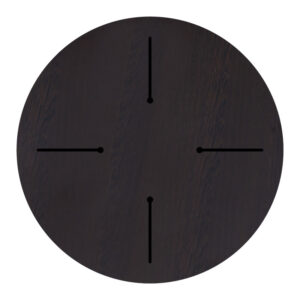 Επιφάνεια τραπεζιού Portico pakoworld HPL wenge Φ60εκ πάχους 12mm – 215-000013