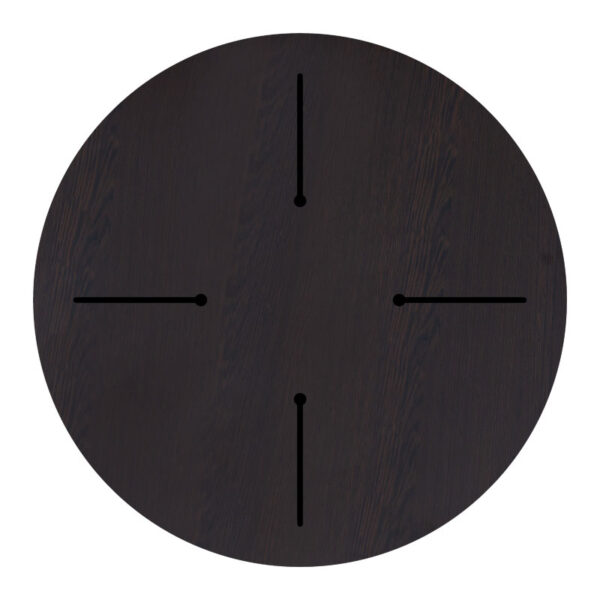 Επιφάνεια τραπεζιού Portico pakoworld HPL wenge Φ60εκ πάχους 12mm – 215-000013