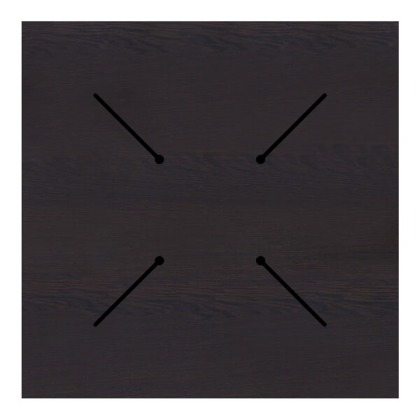 Επιφάνεια τραπεζιού Portico pakoworld HPL wenge 69×69εκ πάχους 12mm – 215-000014