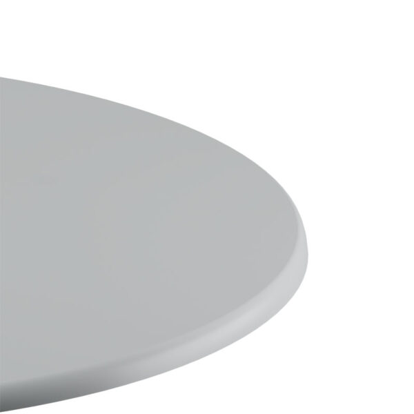 Επιφάνεια τραπεζιού Skyline pakoworld Werzalit ivory Φ60εκ πάχους 25mm – 215-000015