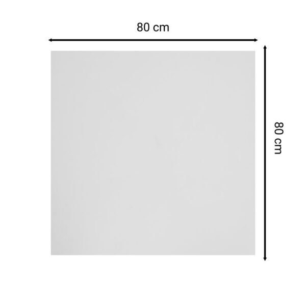 Επιφάνεια τραπεζιού Skyline pakoworld Werzalit ivory 80×80εκ πάχους 35mm – 215-000018