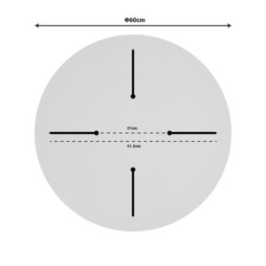 Επιφάνεια τραπεζιού Spritz pakoworld Werzalit φυσικό Φ60εκ πάχους 25mm – 215-000031