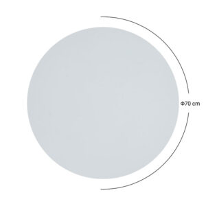 Επιφάνεια τραπεζιού Spritz pakoworld Werzalit φυσικό Φ70εκ πάχους 25mm – 215-000032