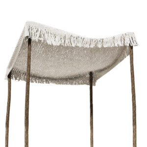 Day bed Roof pakoworld macrame beige 4x4m 220-000009