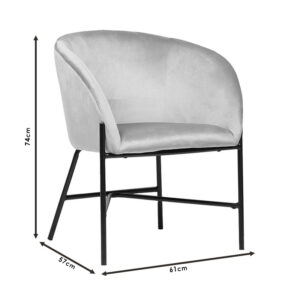 Πολυθρόνα Julia pakoworld βελούδο ροζ 61x57x74εκ – 222-000018