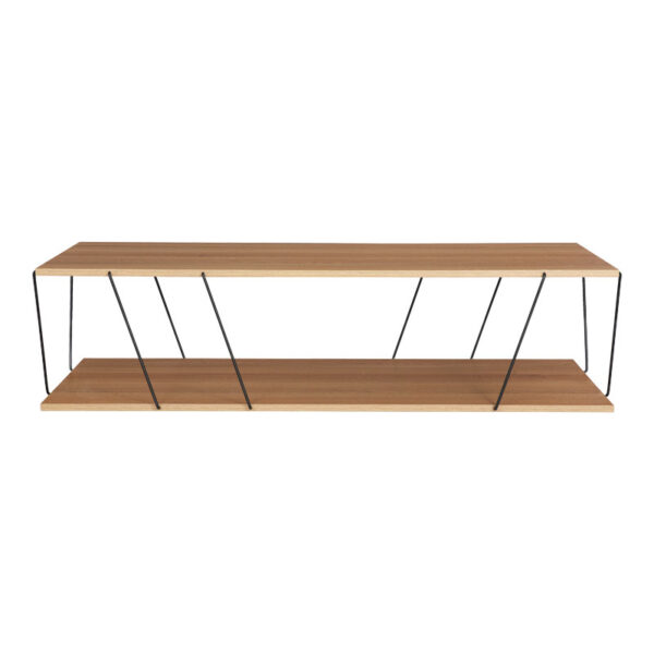 Τραπέζι σαλονιού Tars pakoworld sonoma-μαύρο 120x50x30εκ – 225-000023