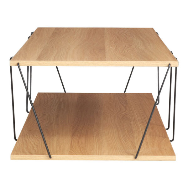 Τραπέζι σαλονιού Tars pakoworld sonoma-μαύρο 120x50x30εκ – 225-000023