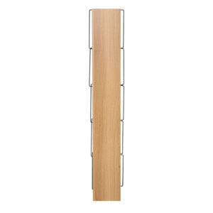 Βιβλιοθήκη mini Tars pakoworld  sonoma-μαύρο 50x22x150εκ – 225-000026