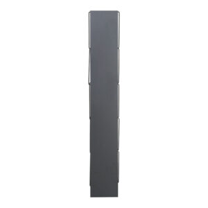 Βιβλιοθήκη mini Tars pakoworld  ανθρακί-μαύρο 50x22x150εκ – 225-000027