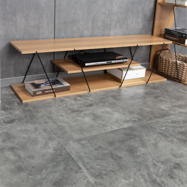 Έπιπλο τηλεόρασης Tars pakoworld sonoma-μαύρο 120x30x33εκ – 225-000029