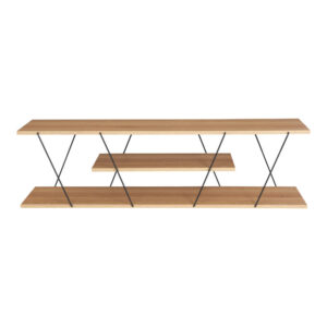 Έπιπλο τηλεόρασης Tars pakoworld sonoma-μαύρο 120x30x33εκ – 225-000029