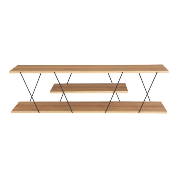 Έπιπλο τηλεόρασης Tars pakoworld sonoma-μαύρο 120x30x33εκ – 225-000029