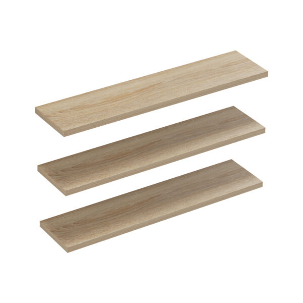 Ραφιέρα τοίχου Divar pakoworld σε sonoma απόχρωση 60×14.5×1.8εκ – 230-000052