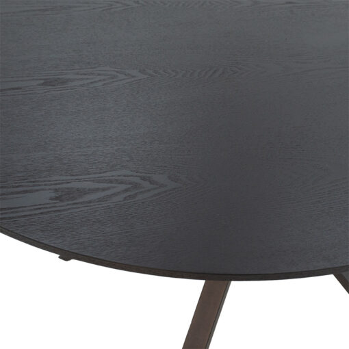 Tραπέζι Cerco pakoworld MDF μαύρο Φ120×75εκ – 235-000031