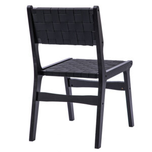 Καρέκλα Ridley pakoworld ξύλο-pu μαύρο – 236-000009