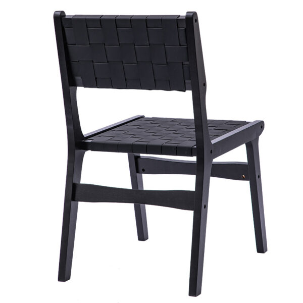 Καρέκλα Ridley pakoworld ξύλο-pu μαύρο – 236-000009