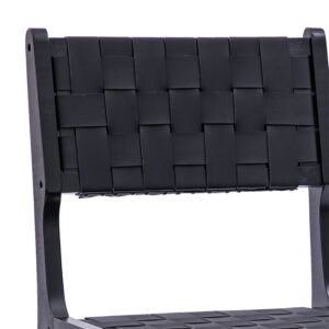 Καρέκλα Ridley pakoworld ξύλο-pu μαύρο – 236-000009