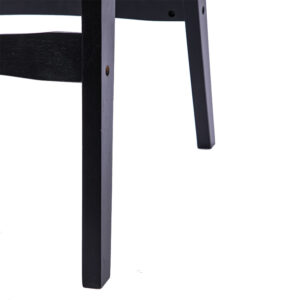 Καρέκλα Ridley pakoworld ξύλο-pu μαύρο – 236-000009