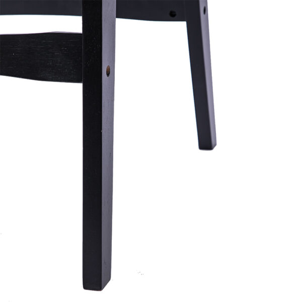 Καρέκλα Ridley pakoworld ξύλο-pu μαύρο – 236-000009