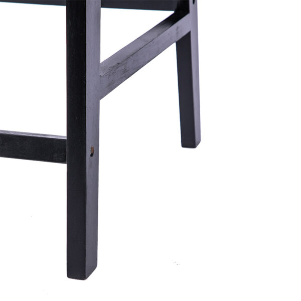 Σκαμπό μπαρ Ridley pakoworld ξύλο-pu μαύρο – 236-000011