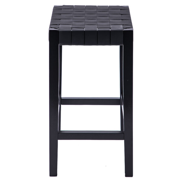 Σκαμπό Ridley pakoworld ξύλο-pu μαύρο 51x34x61.5εκ – 236-000013