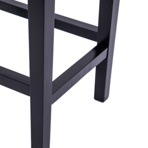 Σκαμπό Ridley pakoworld ξύλο-pu μαύρο 51x34x61.5εκ – 236-000013