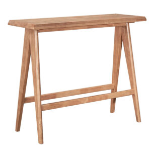 Τραπεζαρία μπαρ Winslow pakoworld σετ 5τεμ ξύλο rubberwood ανοιχτό καρυδί 120x45x100εκ – 247-000015