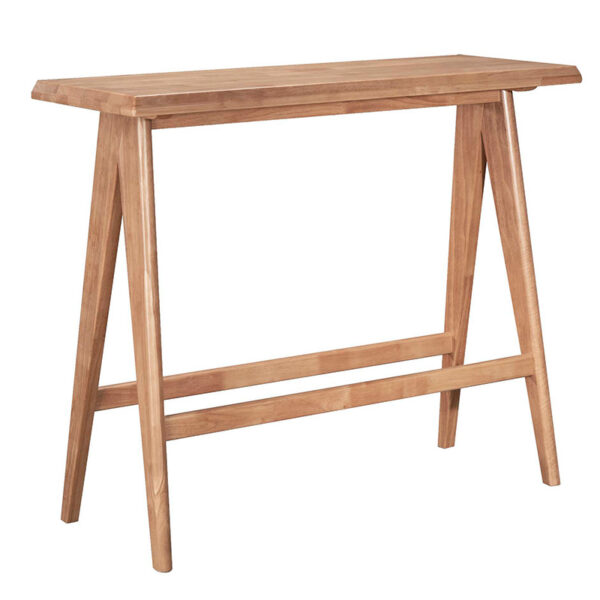 Τραπεζαρία μπαρ Winslow pakoworld σετ 5τεμ ξύλο rubberwood ανοιχτό καρυδί 120x45x100εκ – 247-000015