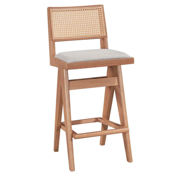 Τραπεζαρία μπαρ Winslow pakoworld σετ 5τεμ ξύλο rubberwood ανοιχτό καρυδί 120x45x100εκ – 247-000015
