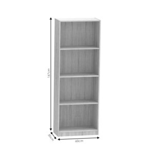 Βιβλιοθήκη Presley pakoworld sonoma 60x30x167εκ – 248-000003