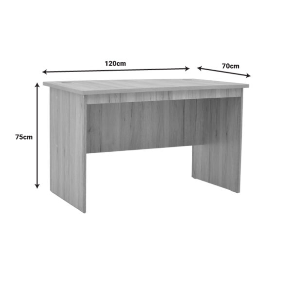 Γραφείο εργασίας Anze pakoworld φυσικό μελαμίνης 120x70x75εκ – 248-000013