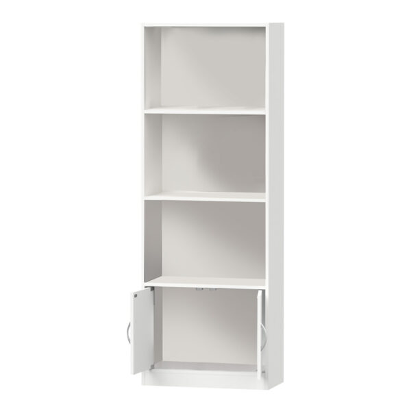 Βιβλιοθήκη Negan pakoworld λευκό μελαμίνης 60x29x166εκ – 248-000016