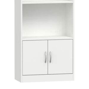Βιβλιοθήκη Negan pakoworld λευκό μελαμίνης 60x29x166εκ – 248-000016