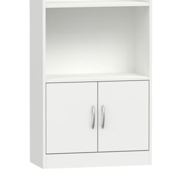 Βιβλιοθήκη Negan pakoworld λευκό μελαμίνης 60x29x166εκ – 248-000016