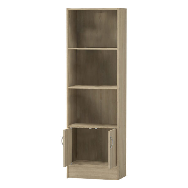 Βιβλιοθήκη Negan pakoworld sonoma μελαμίνης 57x33x180εκ – 248-000018