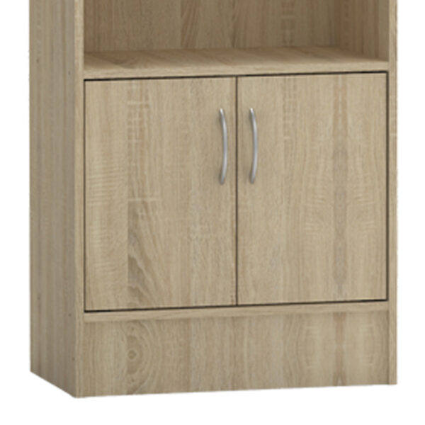 Βιβλιοθήκη Negan pakoworld sonoma μελαμίνης 57x33x180εκ – 248-000018