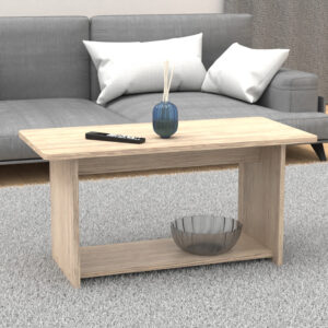 Τραπέζι Kumba pakoworld σε oak απόχρωση 80x40x42εκ – 248-000025