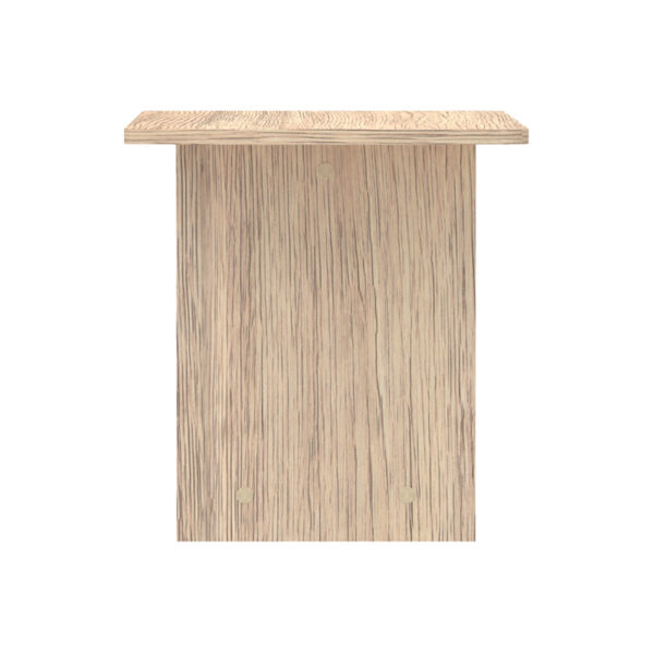 Τραπέζι Kumba pakoworld σε oak απόχρωση 80x40x42εκ – 248-000025
