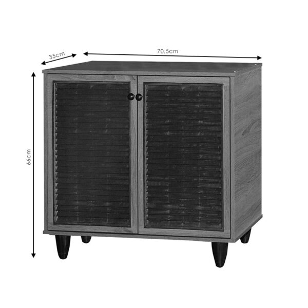 Παπουτσοθήκη-ντουλάπι Ronan pakoworld χρώμα wenge 70.5x35x66εκ – 249-000003