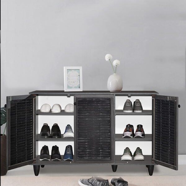 Παπουτσοθήκη-ντουλάπι Ronan pakoworld χρώμα wenge 105x35x66εκ – 249-000006