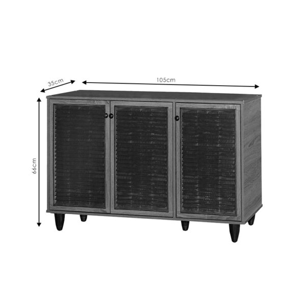 Παπουτσοθήκη-ντουλάπι Ronan pakoworld χρώμα wenge 105x35x66εκ – 249-000006
