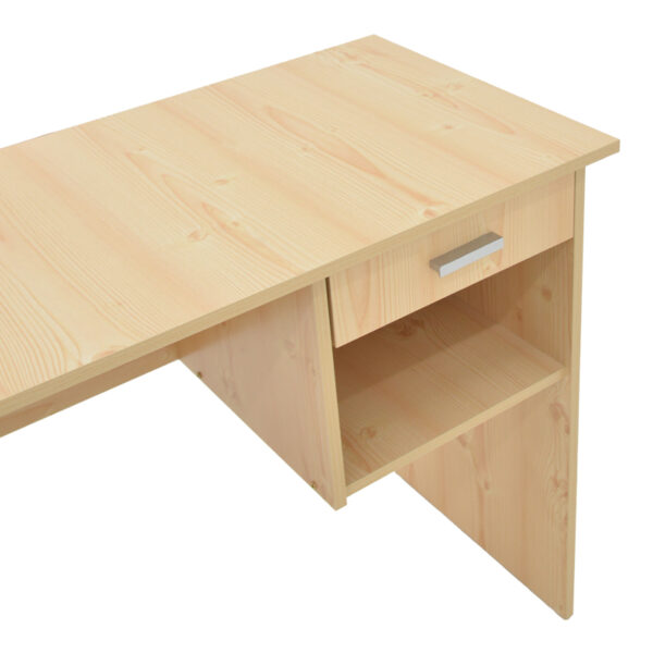 Γραφείο εργασίας με συρτάρι Michael pakoworld φυσικό 88x45x72εκ – 249-000013