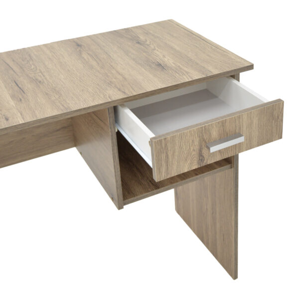 Γραφείο εργασίας με συρτάρι Michael pakoworld sonoma 88x45x72εκ – 249-000015